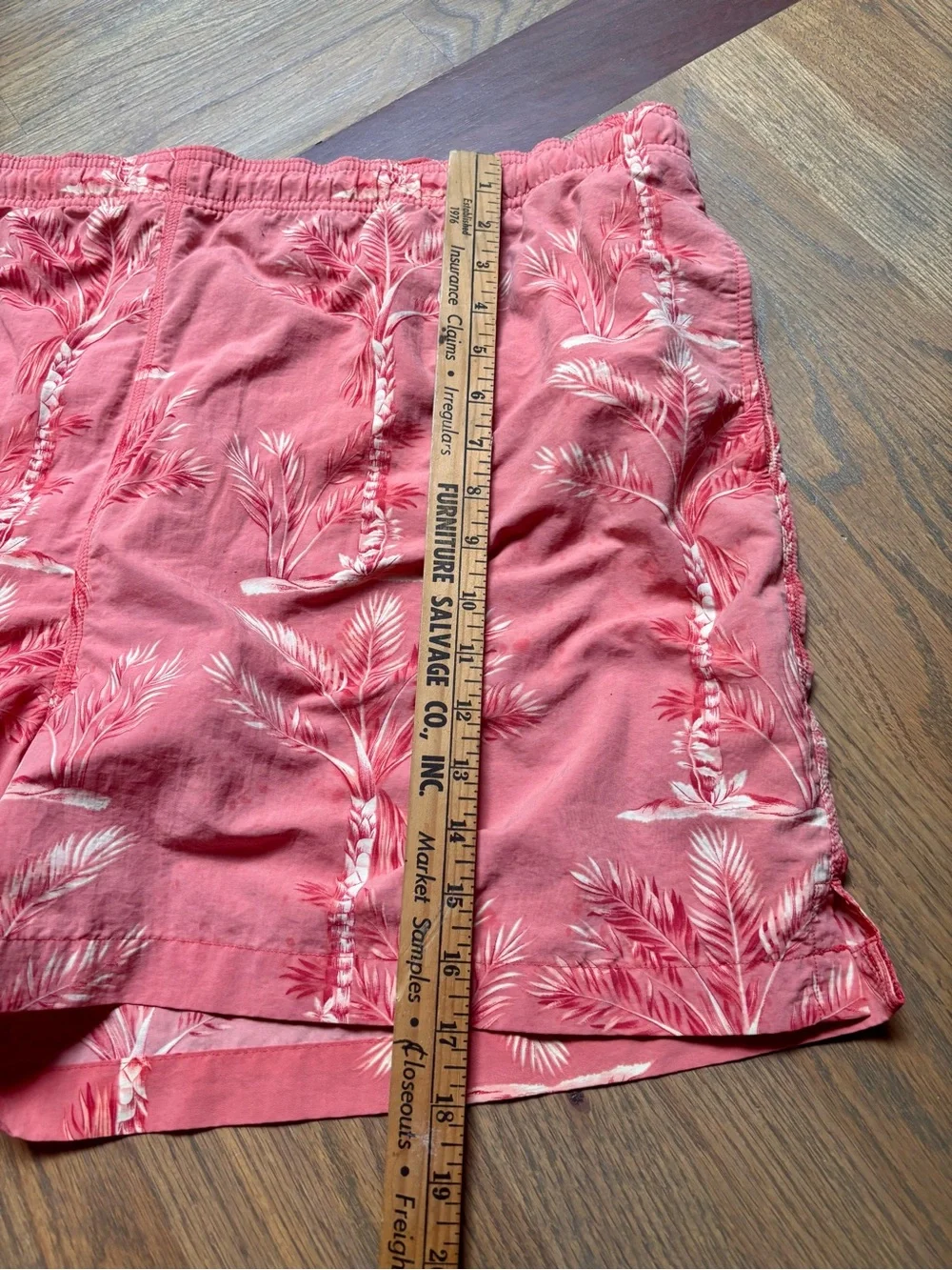 Tommy Bahama Pink Palm Tree Swim Trunks XXL Tropical Mesh Lined